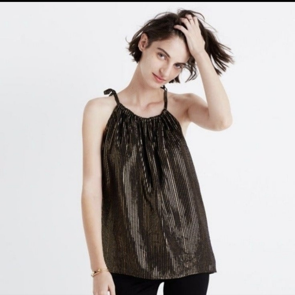 MADEWELL Metallic Stripe Cami Top